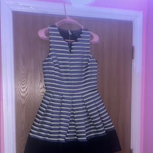 Striped Blue and White Kids Dress
